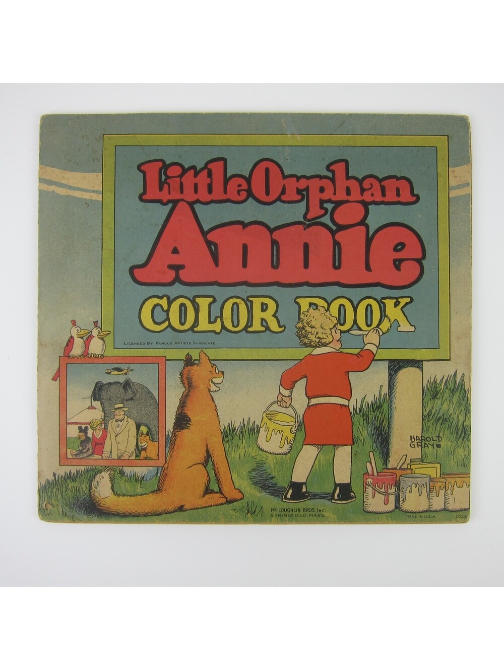 Little Orphan Annie Coloring Book 2025 Harold Gray McLoughlin Bros Vintage 1930